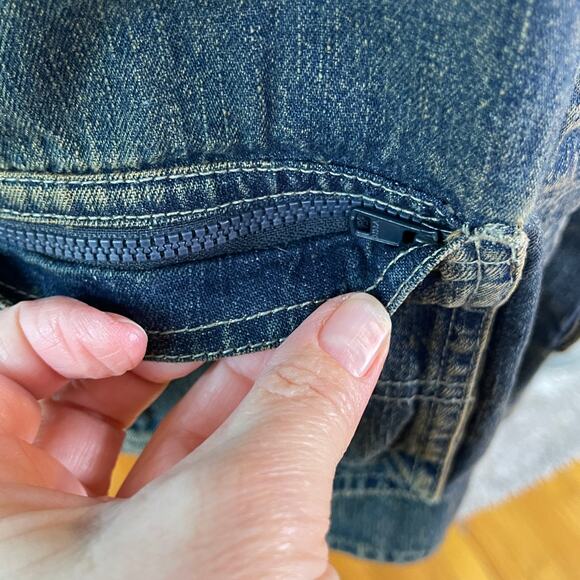 Duluth Trading Co Button Denim Shacket size M - Picture 5 of 10